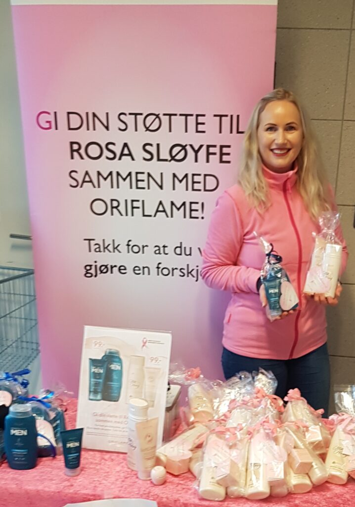 Oriflame rosa sløyfe